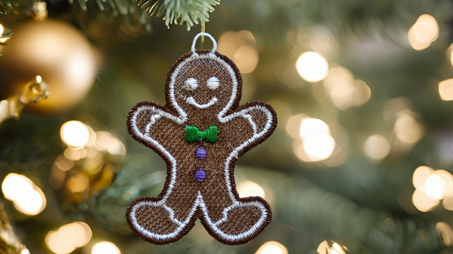 Gingerbread Lace Christmas Decorations!