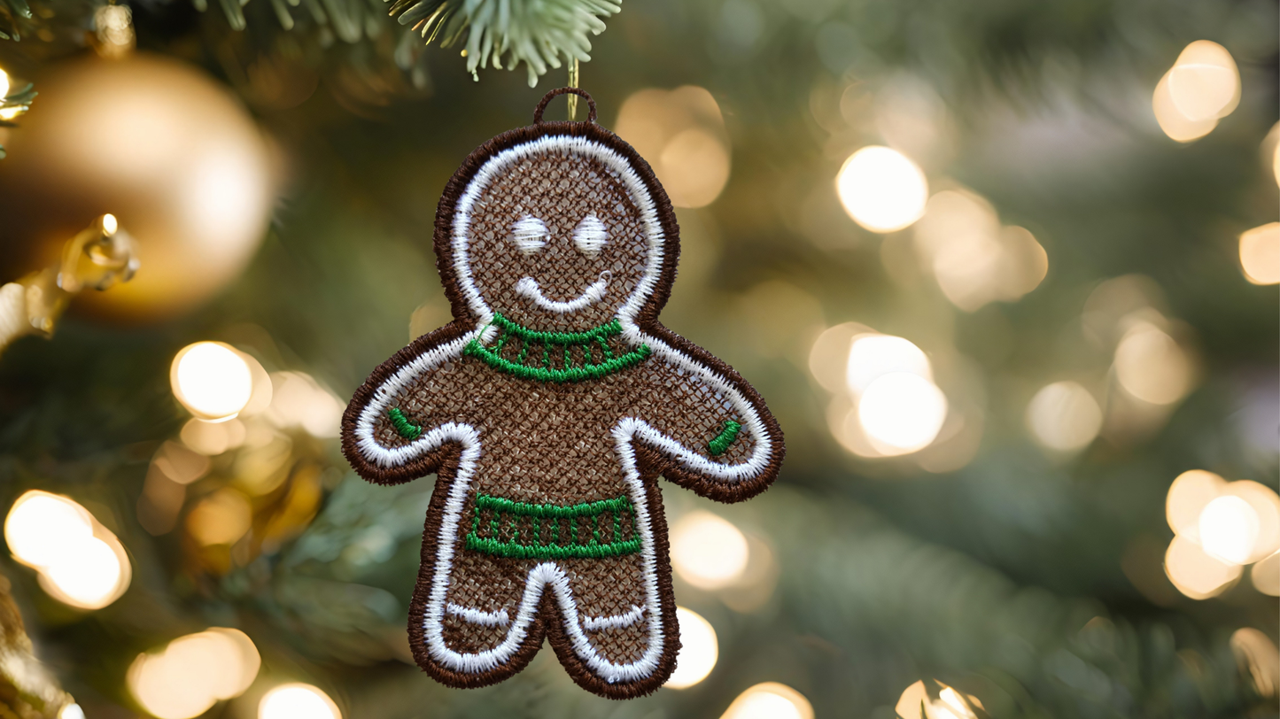 Gingerbread Lace Christmas Decorations!