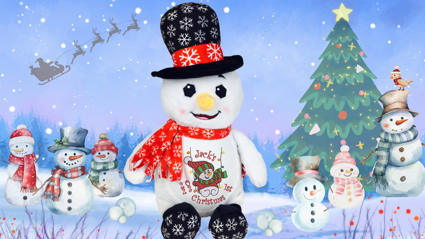Snowman Memory Bear