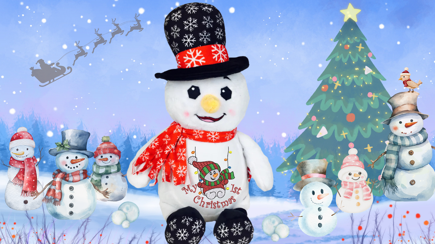 Snowman Memory Bear