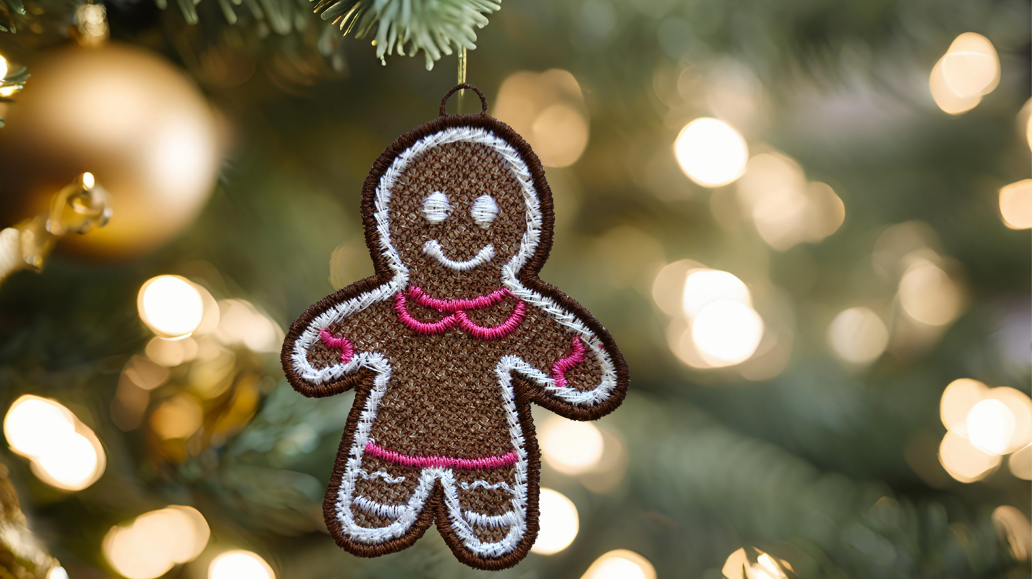 Gingerbread Lace Christmas Decorations!