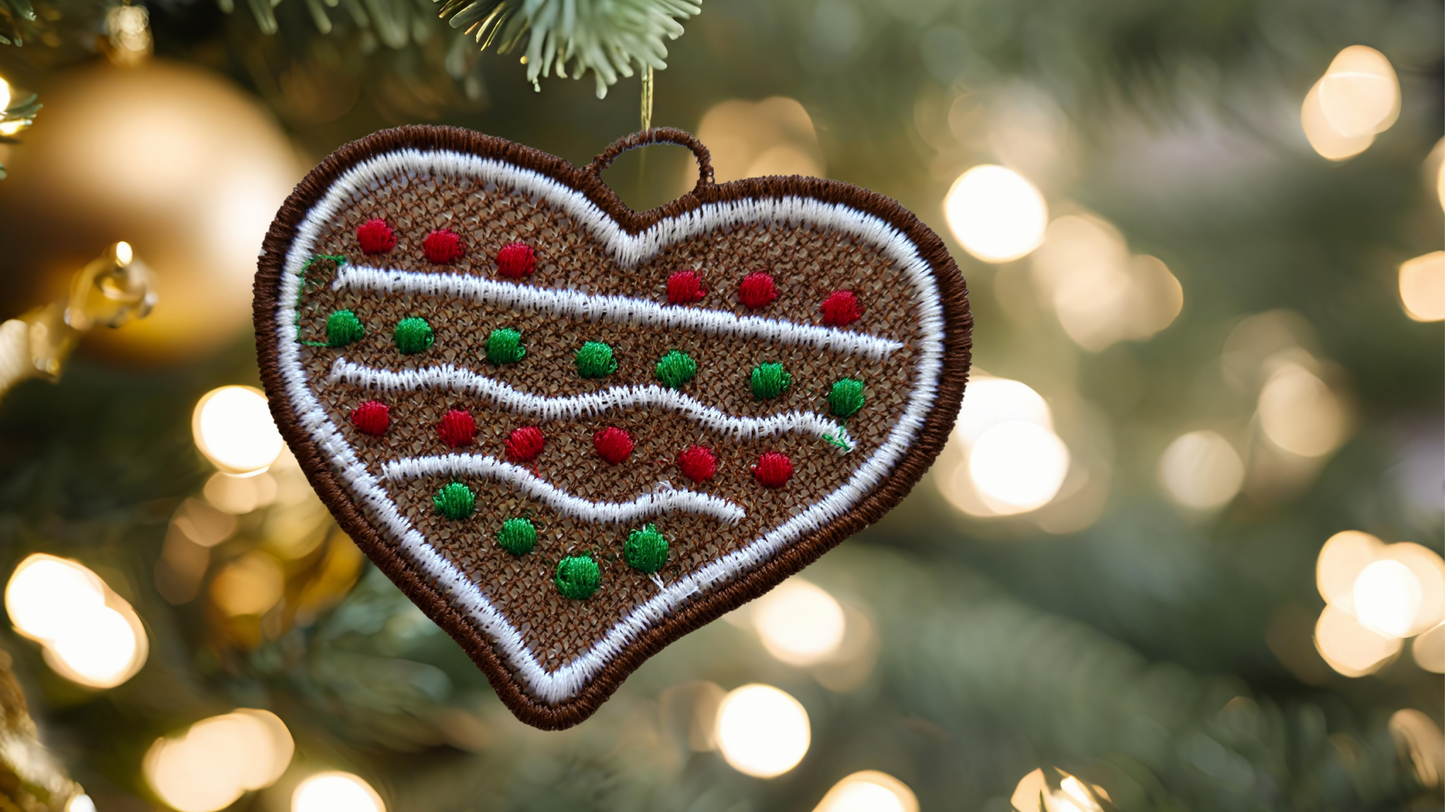 Gingerbread Lace Christmas Decorations!