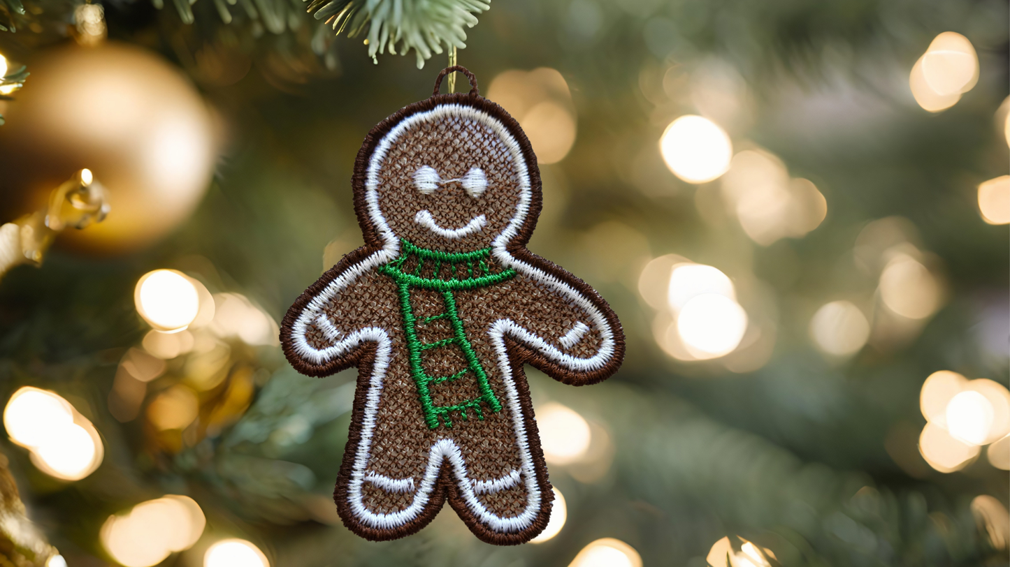 Gingerbread Lace Christmas Decorations!