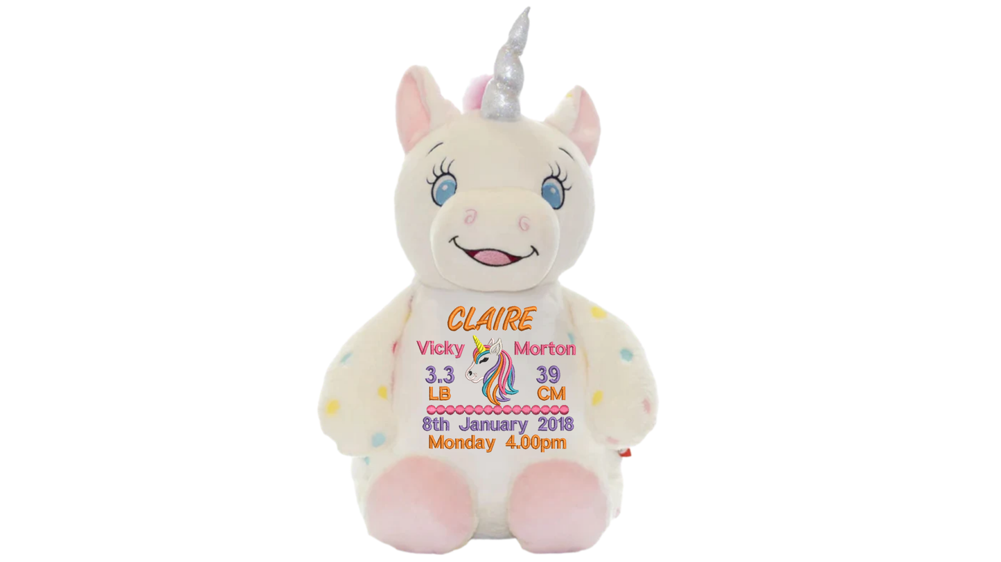 Unicorn Memory Bear